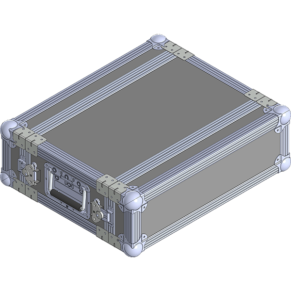 BELCASE RС-2503M-F, 443x530x165мм, кейс рэковый для радиомикрофонов, рабочая глубина 25см, 3U