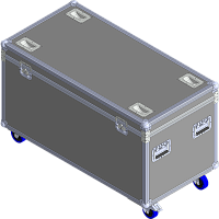 BELCASE TC-STROBE/12-R, 1201х601х601мм, кейс транспортировочный для 12-ти стробоскопов, двухярусный