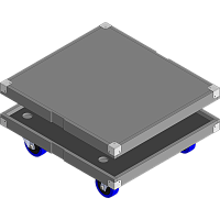 BELCASE TP-BLA206A-SUB-R, 640x590x50мм, площадка транспортировочная площадка для АС BLA206A SUB
