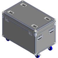 BELCASE ТС-LED500/8-R, 924x570x584мм, кейс транспортировочный для 8-ми LED кабинетов 500х500мм