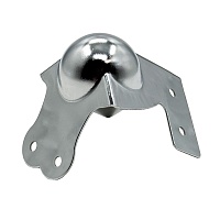 BELCASE BC-01BCC-chr, угол шарообразный, средний, со встроенной угловой стяжкой, хром