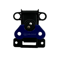 BELCASE BC-01BLF-blk-blue, замок-бабочка плоский, черный+синий