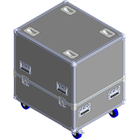 BELCASE TC-HDL30AFL-R, 781x671x741м, кейс транспортировочный для рам акустических систем RCF HDL30-A