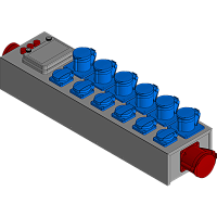 BELBOX BB-3206-3PP, устройство распределительное, вход CEE-380В/32А, выход CEE-380/32A + 6xCEE-220/16A + 6хSCHUKO-220В/16А, индикаторы