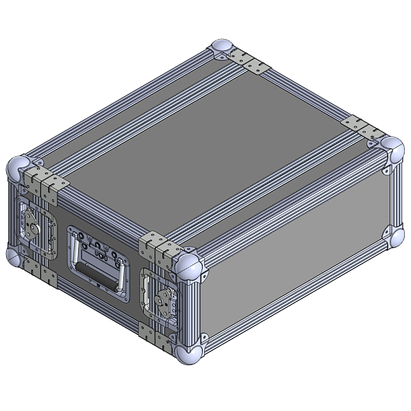 BELCASE RС-2504-F, 447x530x209мм, кейс рэковый приборный, рабочая глубина 25см, 4U