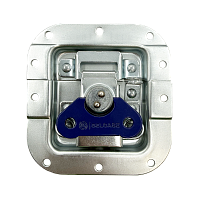 BELCASE BC-03BL-zn-blue, замок-бабочка средний, под профиль, цинк+синий