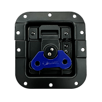 BELCASE BC-01BL-blk-blue, замок-бабочка средний, под профиль, черный+синий