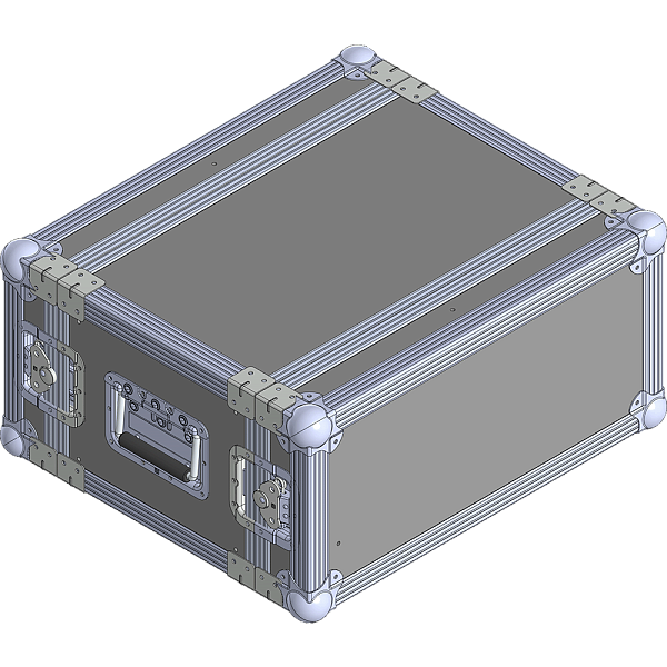 BELCASE RC-405TXS-F, 458x530x254мм, кейс рэковый для радиомикрофонов, рабочая глубина 26см, 5U