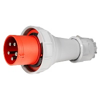 BELBOX BB-0352N, вилка силовая кабельная, 63А, 380В, 5P, 3P+N+E, IP67, красная
