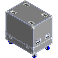 BELCASE TC-HDL30A-R, 766x554x671мм, кейс транспортировочный для АС RCF HDL 30-A