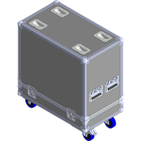 BELCASE TP-TBV123-R, 598x398x246мм, площадка транспортировочная для акустических систем Turbosound TBV123-AN