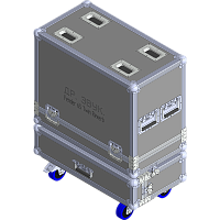 BELCASE TC-65TR-R, 718х380х764мм, кейс транспортировочный с шуфлядкой для комбо-усилителя FENDER 65 TWIN REVERB