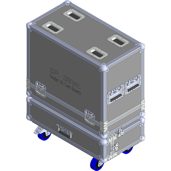 BELCASE TC-65TR-R, 718х380х764мм, кейс транспортировочный с шуфлядкой для комбо-усилителя FENDER 65 TWIN REVERB